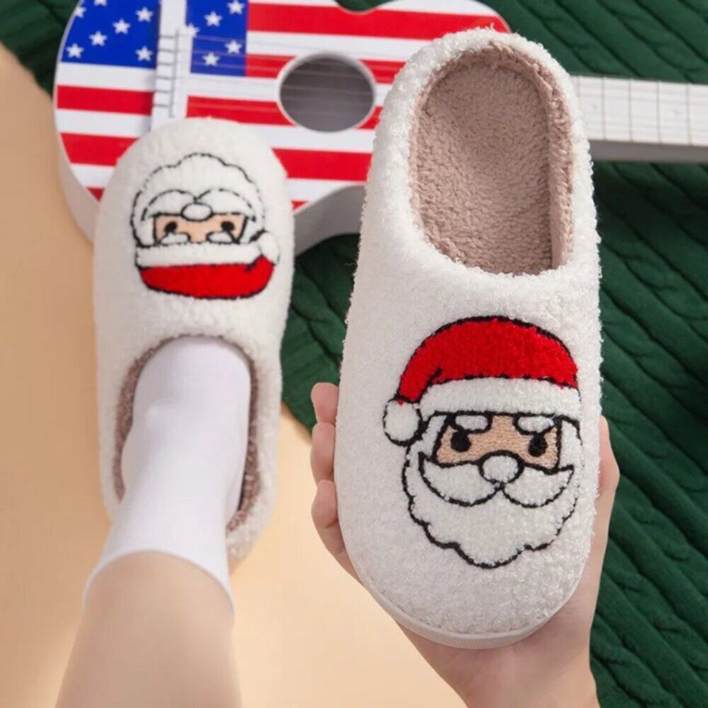 2/$30 NEW Christmas Santa Slippers - Picture 5 of 11